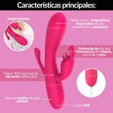 VIBRADOR 12 FUNCIONES RECARGABLE