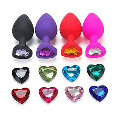 PLUG JOYA SILICONA CORAZON