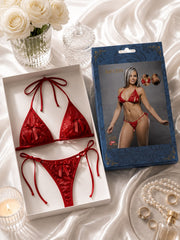 CONJUNTO LAZOS ROJOS