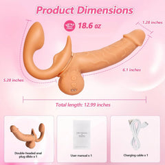 DILDO VIBRADOR DOBLE FORTWO
