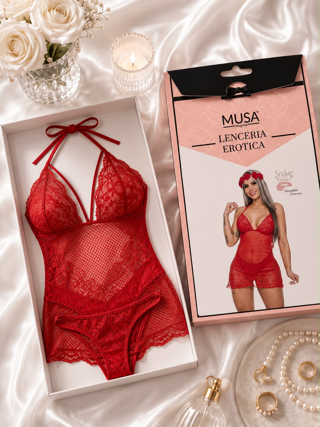 CONJUNTO DE RANDA ROJO