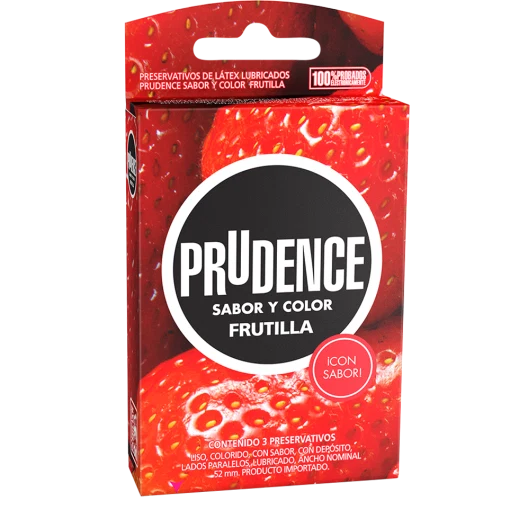 PRESERVATIVO PRUDENCE FRUTILLA X3