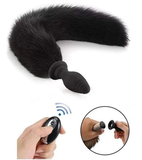 PLUG VIBRADOR CON COLA LUCYNA